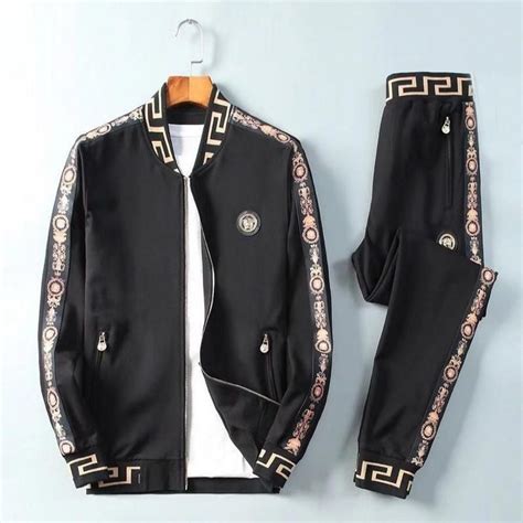 mens versace jogging suit|Versace knitwear for men.